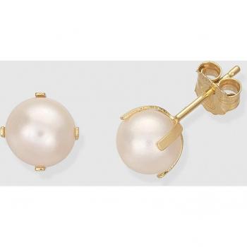 Pendientes de oro con perla natural, diseño exclusivo en El Corte Inglés