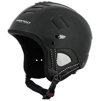 Mango Kuana - Casco de esquí Unisex para niño, Negro, M 56-58