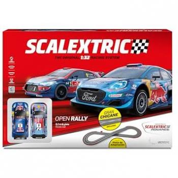 Scalextric Open Rally Set - Circuito de Coches, Pista de Carreras Completa, Escala 1:32