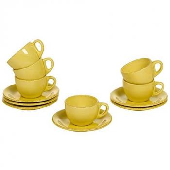 SCANDI CHIC Set Taza De Café con Plato 6 Uds.
