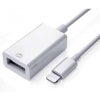 Adaptador de cámara USB, adaptador de cable de sincronización de datos OTG hembra USB 3.0 compatible con iPhone x 8 7/ iPad Air Pro Mini, lector de tarjetas de soporte, unidad flash USB,mouse,teclado
