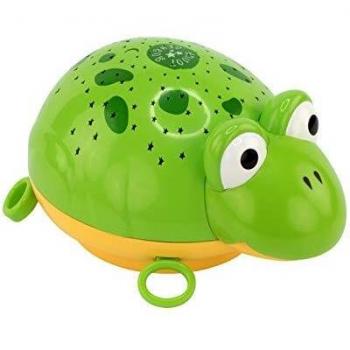 Ansmann Estrella Luz Tortuga LED Cielo Estrellado de lámpara de noche lámpara de luz dormirte tranquilamente para bebés/niños/adultos – bestätigte Seguridad Infantil [sin Repetición canción Música]