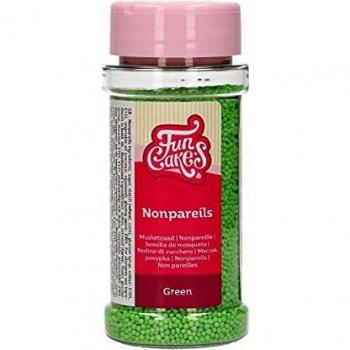 FunCakes Nonpareils Verde: Cake Sprinkles, gran sabor, perfecto para la decoración de tartas, cientos