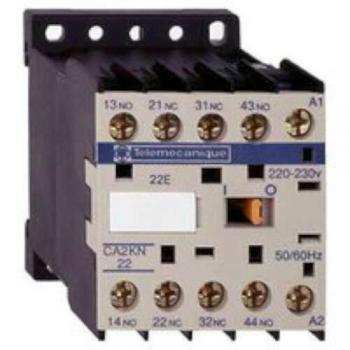 Schneider Electric CA2KN22M7 TeSys CA2-K Contator, 2 NA + 2 NF, Instantâneo, 10A, 220...230 V AC, 58mm x 45mm x 57mm