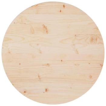 vidaXL Table Top Ø70x2.5 cm Solid Wood Pine