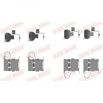 Pastillas de freno de disco QUICK BRAKE 109-0097 con kit de accesorios