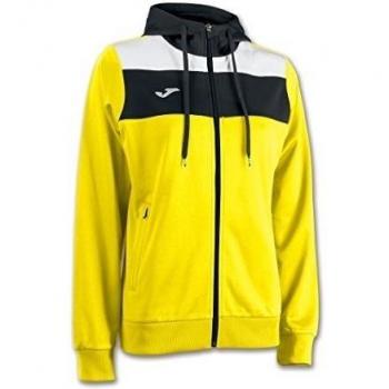 Joma Crew - Chaqueta con capucha para mujer, color amarillo, talla S