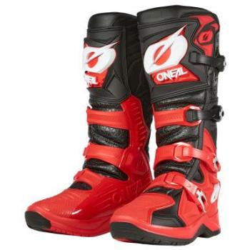 Botas de motocross O'Neal RMX Pro Negro-Rojo