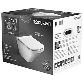 Inodoro suspendido Duravit DuraStyle blanco con asiento SoftClose 37x54 cm