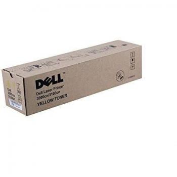 Toner Dell 3000cn Amarillo - Capacidad estándar, 2000 páginas, compatible con modelos Dell P6731 y 593-10066
