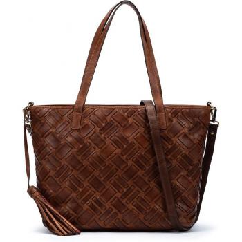 Bolso de hombro de piel Pikolinos WHA-342 Calanda en color marrón