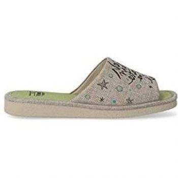 VIVANT Zapatilla de casa cómoda Mujer VIV 202591 BEIG - 39, BEIG