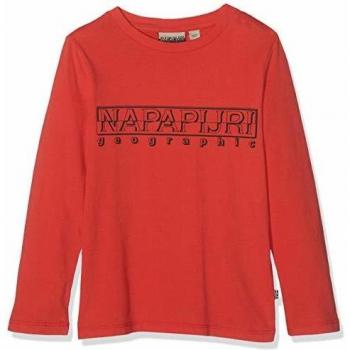 Napapijri K SOLI LS Camiseta, Rojo