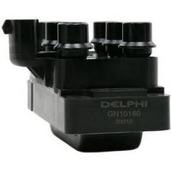 Bobina de encendido DELPHI GN10180-12B1 con características de alta calidad, diseño eficiente para un rendimiento óptimo, compatible con múltiples modelos de vehículos y fabricada con materiales duraderos para garantizar una larga vida útil