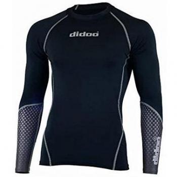 Didoo Hommes Cyclisme Jersey Complet manche Hiver Été Froide Usure Compression Chemise - Tout Tailles - Medium