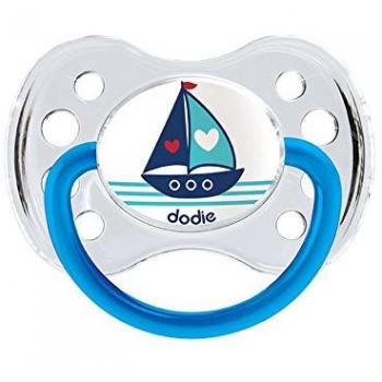 Chupete Anatómico de Silicona Dodie +6 Meses, Dúo Bateau y Pirata