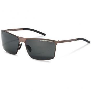 Porsche Design P8667 B Anteojos de Sol para Hombre Marrones con lentes de sol 64, tipo gafas de sol