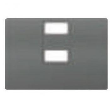 Tapa cargador doble USB gris sombra BJC Coral 21780-USB-GS