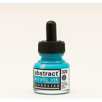 Encre Acrylique Bleu Azur - 30 ml - Abstract - Sennelier