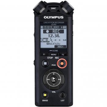Olympus LS-P2 Memoria interna y tarjeta de memoria Negro - Dictáfono