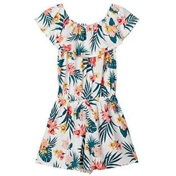 NAME IT NKFVINAYA - Mono corto de verano para niña Blanco nieve. 6 años