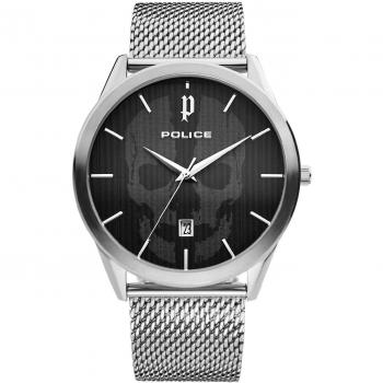 Police Mens Watch Patriot Black Silver Pl.15305Js/02Mma Gray Size: ONE SIZE