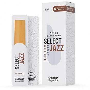 D'Addario Rico Organic Select Jazz Tenor Saxophone Reeds 3M