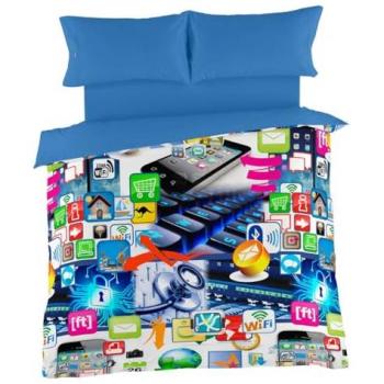 Funda Nórdica Multicolor Impresión Digital Alexandra House Living 140 x 200 cm
