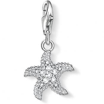 Thomas Sabo Women Charm Pendant Starfish Charm Club 925 Sterling Silver 0917-051-14