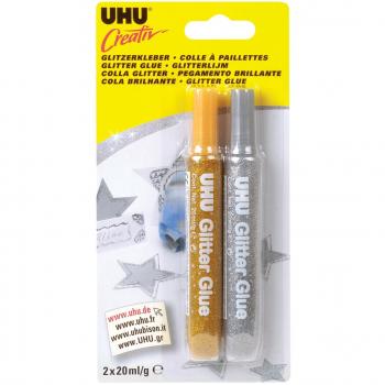 UHU 44120 - Pegamento instantáneos, Oro/Plata
