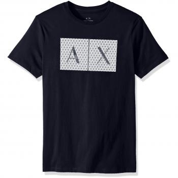 Armani Exchange Slim Graphic T-Shirt - Navy - Male - Size: L