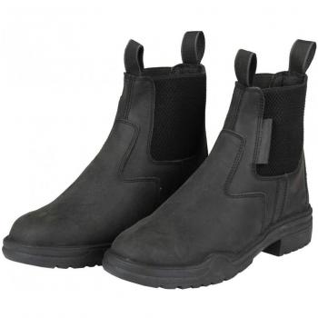 Horka Mujer Queen cordones & Cremallera En La Espalda Soft Jodhpur caballo de piel Botas De Equitación, negro