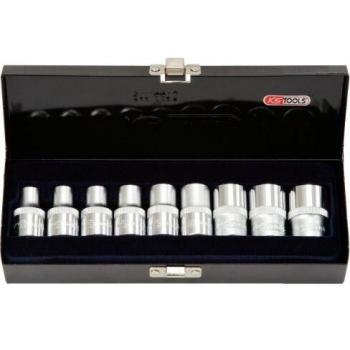 Juego de Vasos Torx Externos 1/2 E10-E24, 9 Piezas