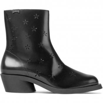 CAMPER Bonnie Ankle Boots - Black, Size 38, Smooth Leather