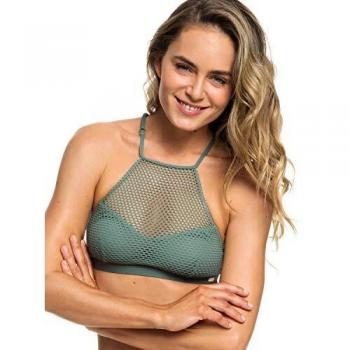 Roxy - Crop Top de Bikini - Mujer - S - Verde