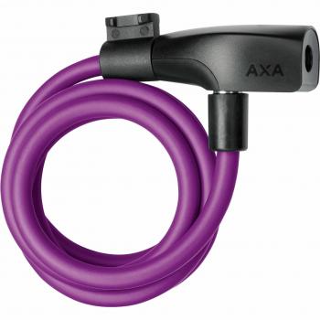 Candado de Cable AXA Resolute 8mm x 120cm Color Púrpura