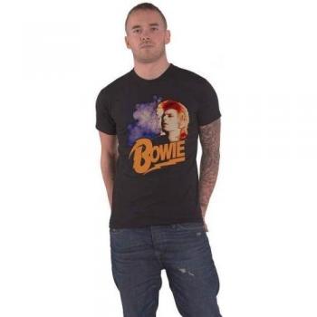Camiseta Retro Unisex David Bowie Negra para Adultos
