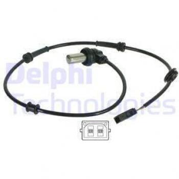 Sensor ABS DELPHI SS20038, sensor de velocidad de la rueda, compatible con vehículos para el sistema de frenos antibloqueo (ABS), alta precisión en la detección de velocidad, fácil instalación, durabilidad y resistencia a condiciones