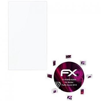 atFoliX Lámina Protectora de Cristal Becker Traffic Assist Z213 Película Vidrio - FX-Hybrid-Glass