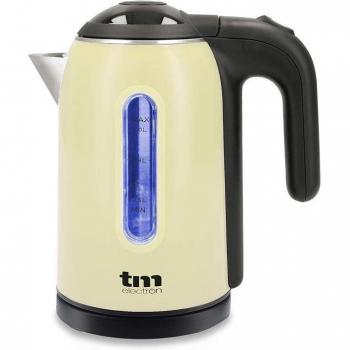 Hervidor de Agua Eléctrico TM Electron Acero Inoxidable Crema