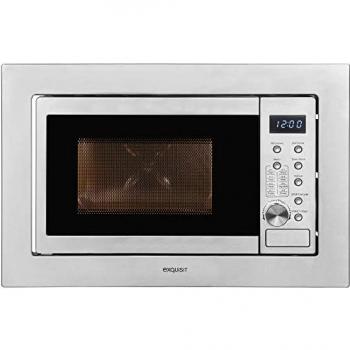 Microondas Integrado Exquisit EMW20-DG-020 Inox | 800 W | Grill 1000 W | 20 Litros | 8 Programas Automáticos | Plato Giratorio de 27 cm