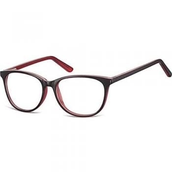 Cuadrado Montura Completa Plástico Negras Gafas Recetadas para Hombre - SmartBuy Collection