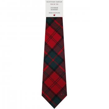 Mens All Wool Tie Woven Scotland - Dunbar Modern Tartan