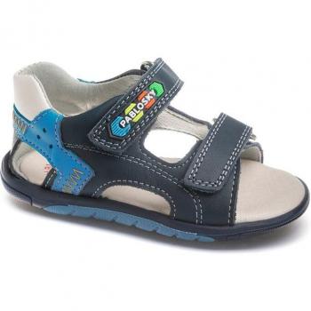 Sandalias Bebé Niño Pablosky de Piel Azul marino 025721