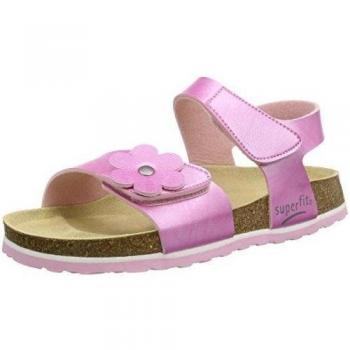 Superfit FUSSBETTPANTOFFEL - Zapatillas de estar por casa de material sintético para niña rosa Pink