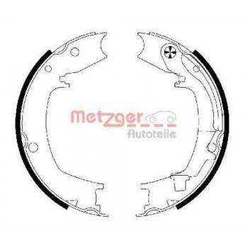 Zapata de freno de mano METZGER MG 204 para Hyundai Tucson, juego de zapatas traseras