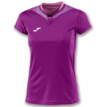 Joma CAMISETA MUJER SILVER FUCSIA M/C - Camiseta técnica de manga corta, Mujer, Rosa -