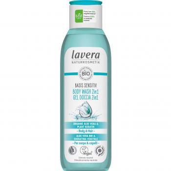 Lavera Basis Sensitiv Body and Hair Shower Gel 2-in-1 250 ml