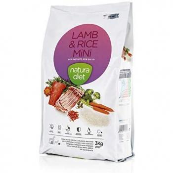 Natura Diet Comida Seca para Perros Cordero y Arroz Razas Mini - 3000 gr