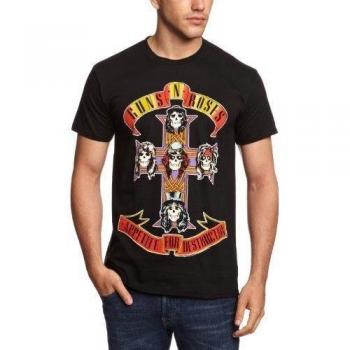 Guns N' Roses Appetite For Destruction Black T-Shirt for Men Unisex L